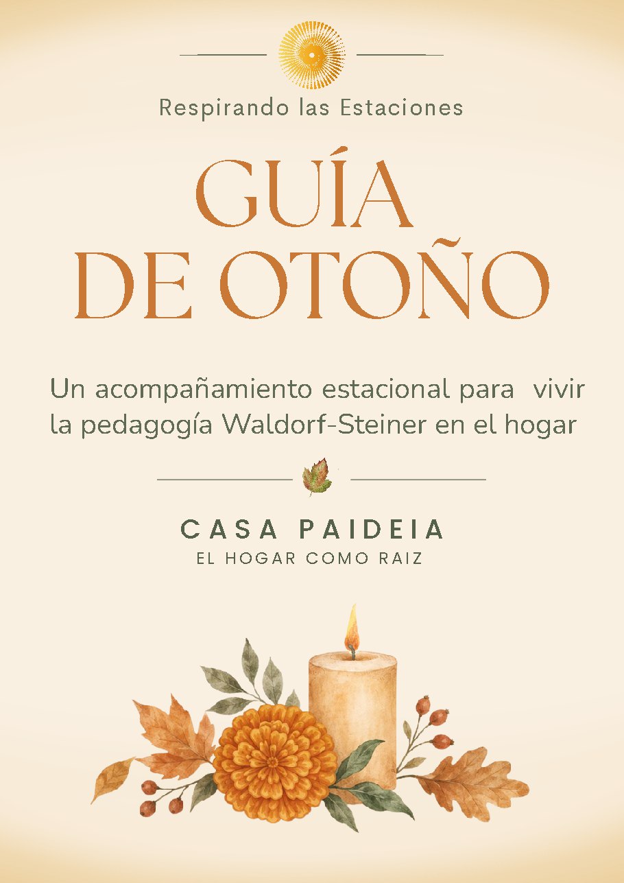Portada de la segunda edición de Guía de Otoño, Respirando las Estaciones, de Casa Paideia